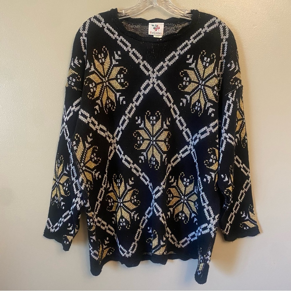 Vintage NUTCRACKER Holiday Christmas sweater size XL